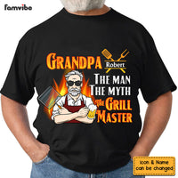 Personalized  The Man The Myth The Grill Master Grandpa Shirt - Hoodie - Sweatshirt 28215 thumb 1