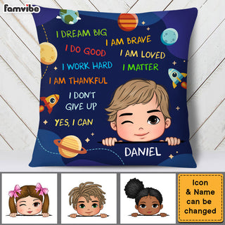 Personalized I Dream Big Grandson Pillow 28216 Primary Mockup