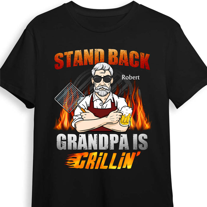 Personalized Gift For Grandpa Grillin' Shirt - Hoodie - Sweatshirt 28220 1