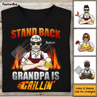 Personalized Gift For Grandpa Grillin' Shirt - Hoodie - Sweatshirt 28220 thumb 1
