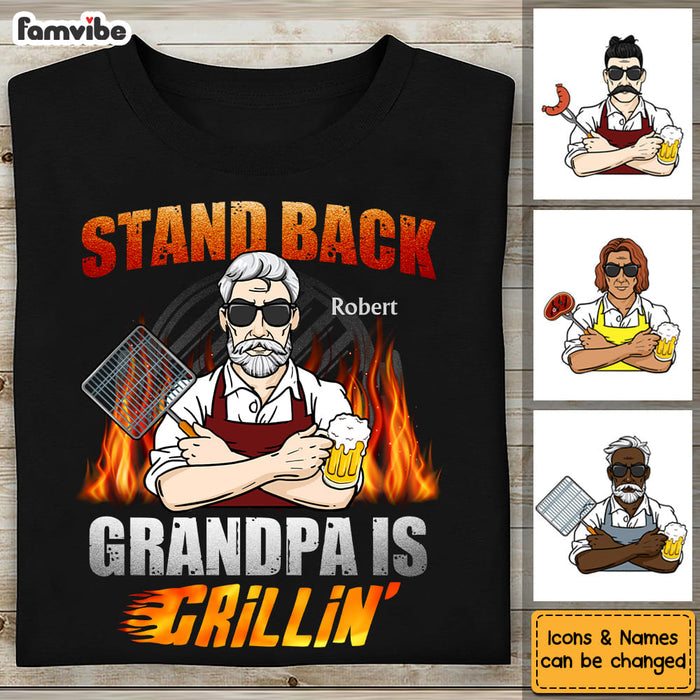 Personalized Gift For Grandpa Grillin' Shirt - Hoodie - Sweatshirt 28220 1
