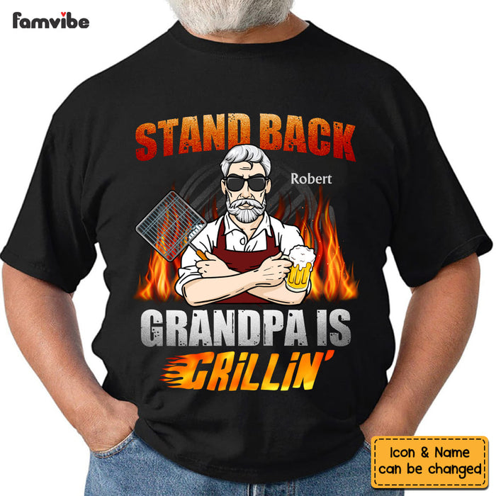 Personalized Gift For Grandpa Grillin' Shirt - Hoodie - Sweatshirt 28220 1