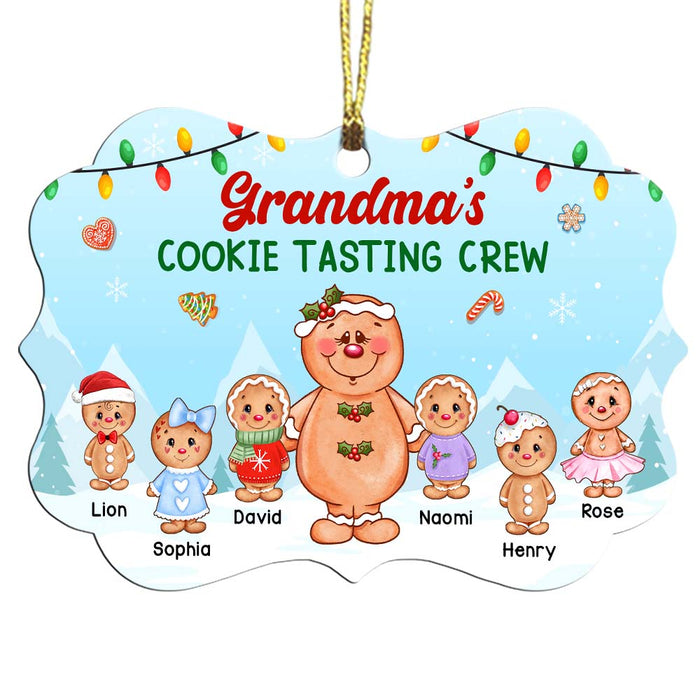Personalized Grandma's Cookie Tasting Crew Benelux Ornament 28225 1