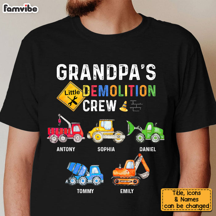 Personalized Gift For Grandpa's Little Demolition Crew Shirt - Hoodie - Sweatshirt 28230 1