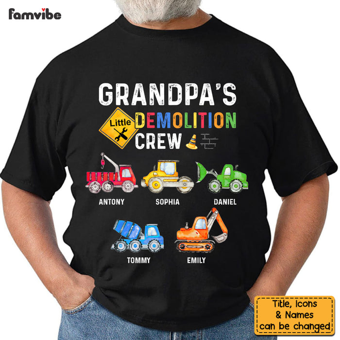 Personalized Gift For Grandpa's Little Demolition Crew Shirt - Hoodie - Sweatshirt 28230 1