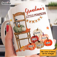 Personalized Gift For Grandma Fall Pumpkin Chair Mug 28232 thumb 1