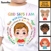 Personalized Gift For Grandson God Says I Am Christian Kid T Shirt 28233 1