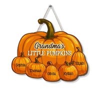 Personalized Gift For Grandma Little Pumpkins Wood Sign 28236 thumb 1