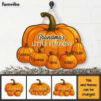 Personalized Gift For Grandma Little Pumpkins Wood Sign 28236 thumb 1