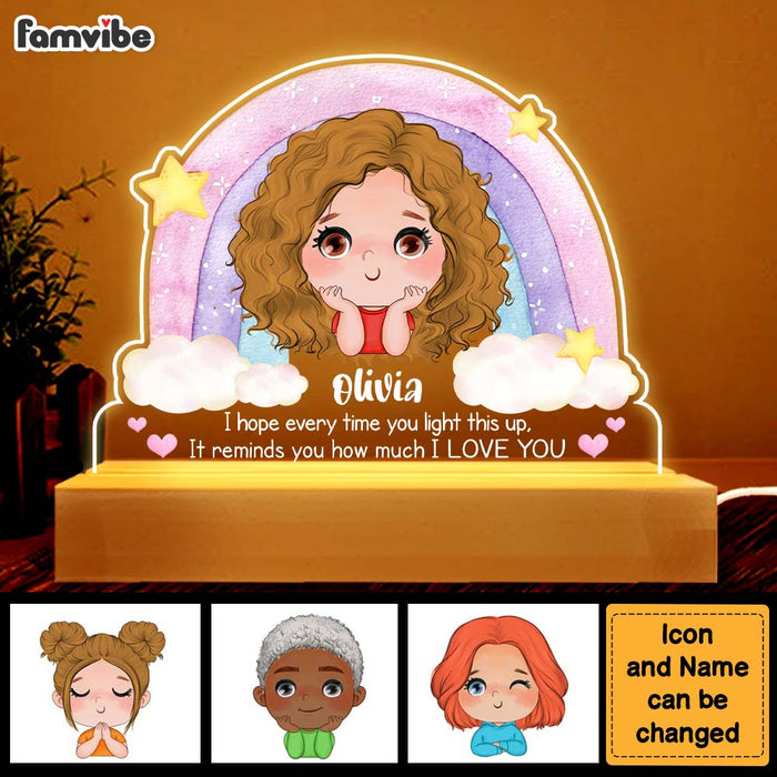 Personalized Gift For Granddaughter Plaque LED Lamp Night Light 28237 1