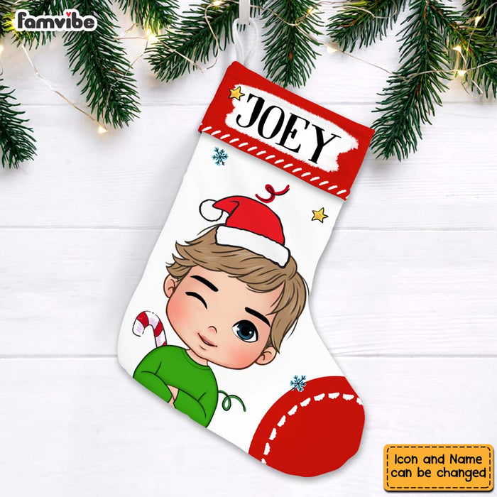 Personalized Gift For Grandson Christmas Stocking 28241 1