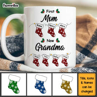 Personalized Gift For Grandma First Mom Now Grandma Stockings Mug 28242 thumb 1