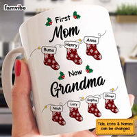 Personalized Gift For Grandma First Mom Now Grandma Stockings Mug 28242 thumb 1