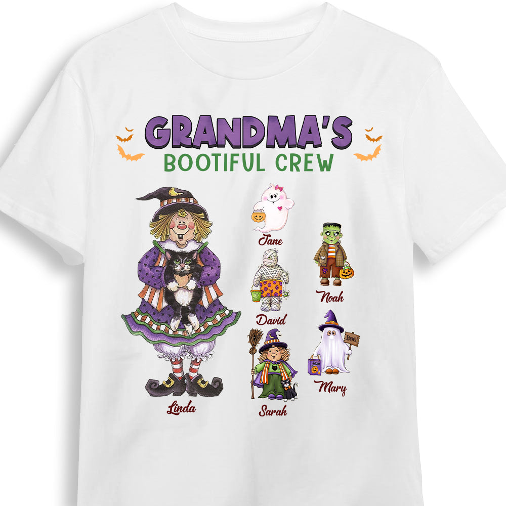 Personalized Gift For Grandma Witch Bootiful Crew Halloween Shirt Hoodie Sweatshirt 28246 Primary Mockup