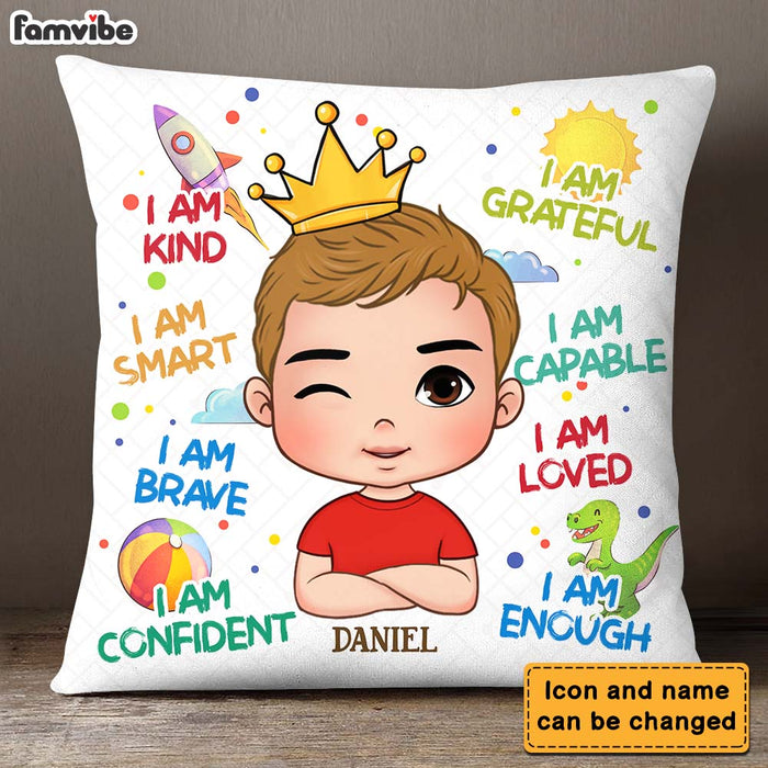 Personalized Gifts For Grandson I Am Kind Pillow 28248 1
