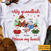 Personalized Gift For Grandma Snowman Grandkids Warm My Heart Shirt - Hoodie - Sweatshirt 28250 1