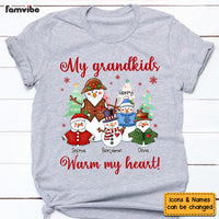 Personalized Gift For Grandma Snowman Grandkids Warm My Heart Shirt - Hoodie - Sweatshirt 28250 thumb 1