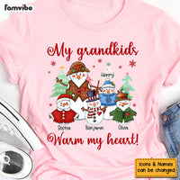 Personalized Gift For Grandma Snowman Grandkids Warm My Heart Shirt - Hoodie - Sweatshirt 28250 thumb 1