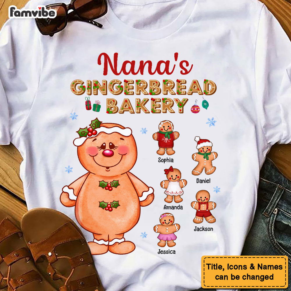 Personalized Christmas Gift For Grandma Gingerbread Factory Shirt Hoodie Sweatshirt 28254 Mockup 2
