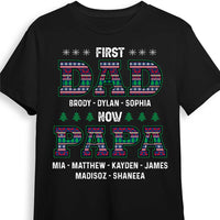 Personalized First Dad Now Papa Christmas Pattern Grandpa Shirt - Hoodie - Sweatshirt 28257 thumb 1