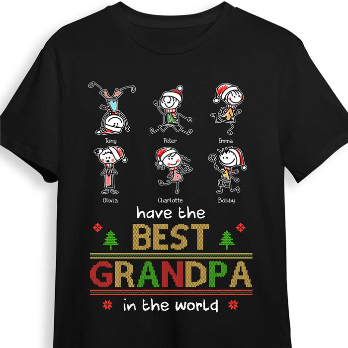 Personalized Christmas Grandkids Have The Greatest Grandpa Shirt - Hoodie - Sweatshirt 28260 1