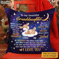 Personalized Gift For Granddaughter Deers You Are The Star Pillow 28263 thumb 1