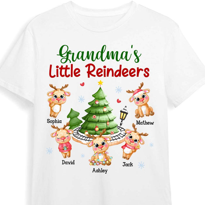 Personalized Christmas Gift For Grandma Little Reindeers Shirt - Hoodie - Sweatshirt 28264 1