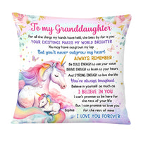 Personalized Gift For Unicorn Granddaughter I Love You Forever Pillow 28266 thumb 1