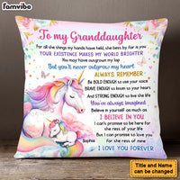 Personalized Gift For Unicorn Granddaughter I Love You Forever Pillow 28266 thumb 1