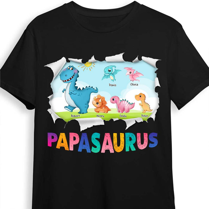 Personalized Gift For Grandpa Papasaurus Shirt - Hoodie - Sweatshirt 28274 1