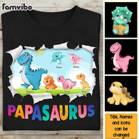 Personalized Gift For Grandpa Papasaurus Shirt - Hoodie - Sweatshirt 28274 thumb 1