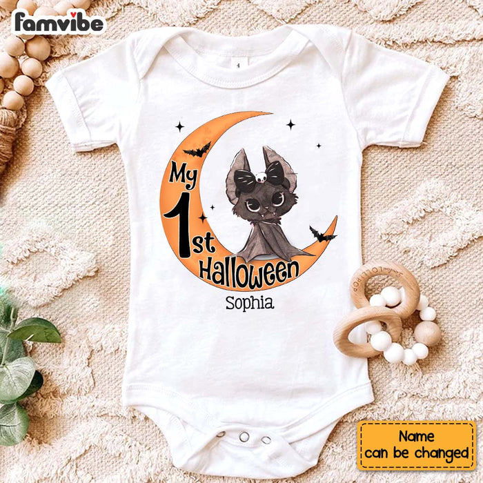 Personalized Baby Gift My First Halloween Bat Baby Onesie 28275 1