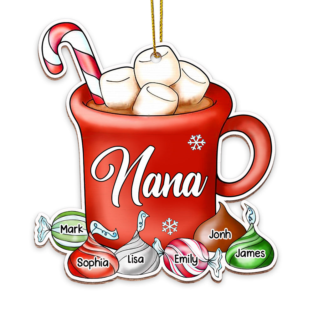 Personalized Christmas Gift For Grandma Hot Cocoa Cup Ornament 28276 Primary Mockup