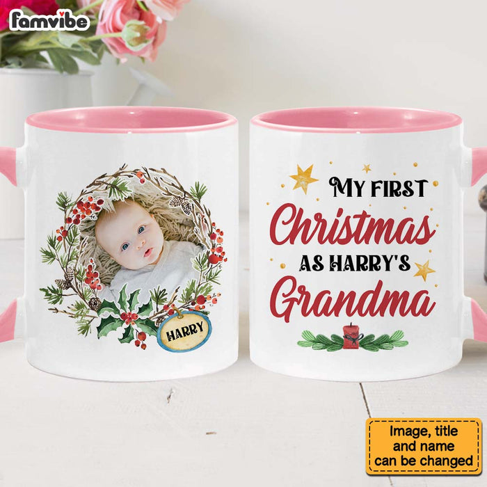 Personalized  First Christmas As Grandma Mug 28279 1