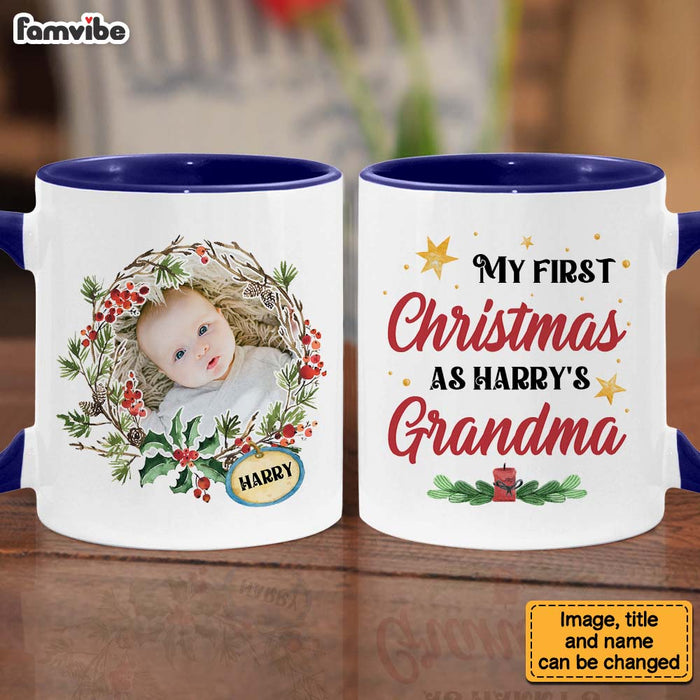 Personalized  First Christmas As Grandma Mug 28279 1