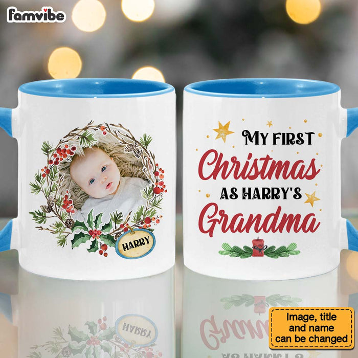 Personalized  First Christmas As Grandma Mug 28279 1