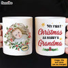 Personalized  First Christmas As Grandma Mug 28279 1