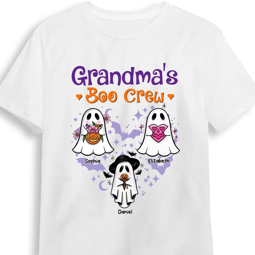 Personalized Halloween Gifts For Grandma Boo Crew Shirt Hoodie Sweatshirt 28281 Primary Mockup