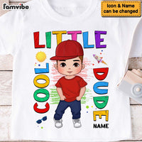Personalized Birthday Gift For Grandson Cool Little Dude Kid T Shirt 28283 thumb 1