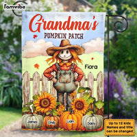 Personalized Gifts For Grandma Fall Season Pumpkin Patch Flag 28288 thumb 1