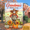 Personalized Gifts For Grandma Fall Season Pumpkin Patch Flag 28288 1