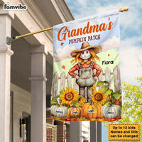 Personalized Gifts For Grandma Fall Season Pumpkin Patch Flag 28288 thumb 1