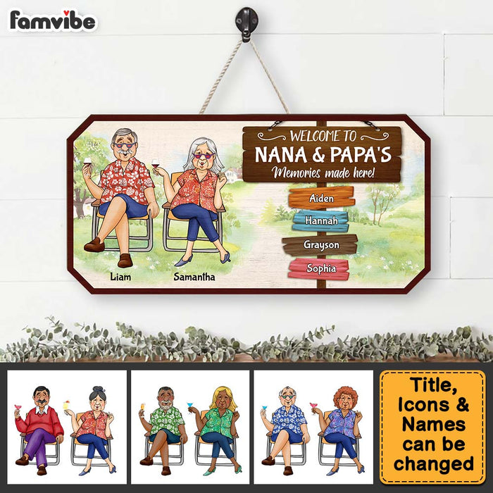 Personalized Gift For Grandparent Welcome Wood Sign 28290 1