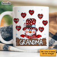 Personalized Gift For Grandma Christmas Snowman Mug 28292 thumb 1