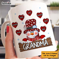 Personalized Gift For Grandma Christmas Snowman Mug 28292 thumb 1