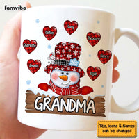 Personalized Gift For Grandma Christmas Snowman Mug 28292 thumb 1