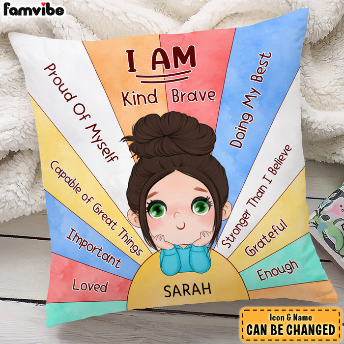 Personalized Gift For Granddaughter Positive Affirmation Pillow 28293 1
