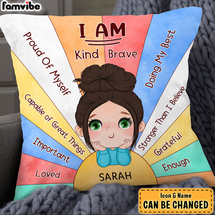 Personalized Gift For Granddaughter Positive Affirmation Pillow 28293 1