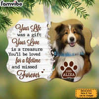 Personalized Dog Loss Gift Missed Forever Photo Benelux Ornament 28297 thumb 1