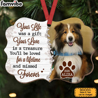 Personalized Dog Loss Gift Missed Forever Photo Benelux Ornament 28297 thumb 1